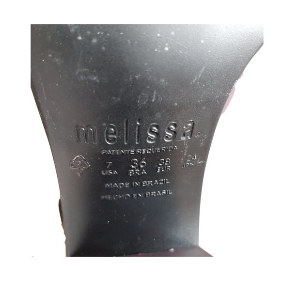 Melissa Soldier Boots - Rain boots Marsala/Burgundy size 7 - Picture 6 of 6